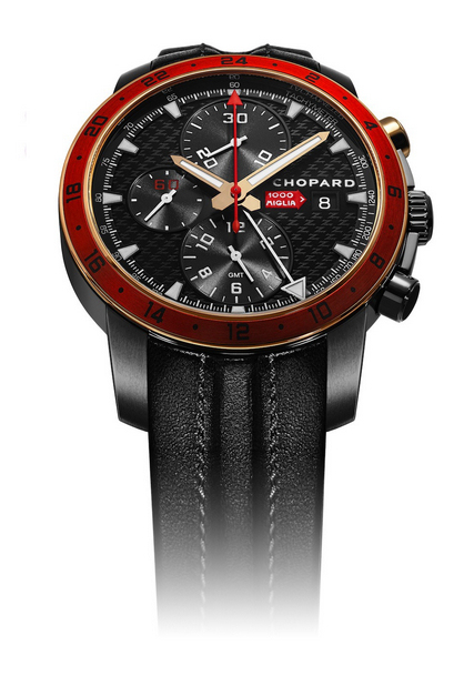 Replica Chopard Mille Miglia Zagato Chronograph Black DLC Steel and Rose Gold replica Watch